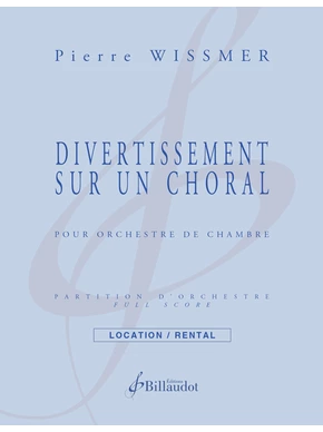 Divertissement sur un choral Partition et matériel